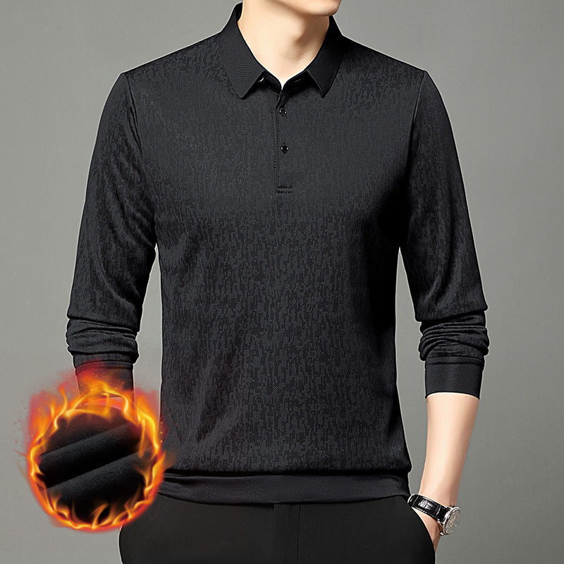 Herren Poloshirt Langarm Feuchtigkeitsregulierend Modern