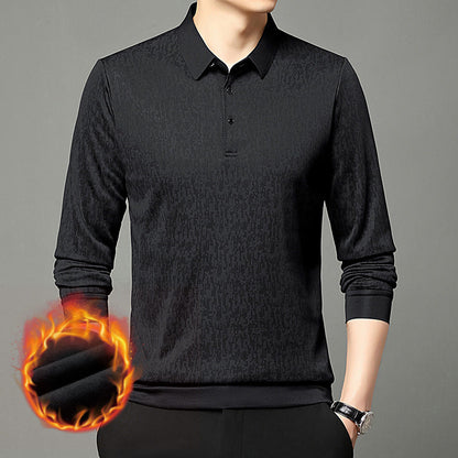 Herren Poloshirt Langarm Feuchtigkeitsregulierend Modern