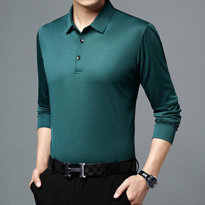 Herren Langarm Poloshirt atmungsaktiv Feuchtigkeitsregulierend