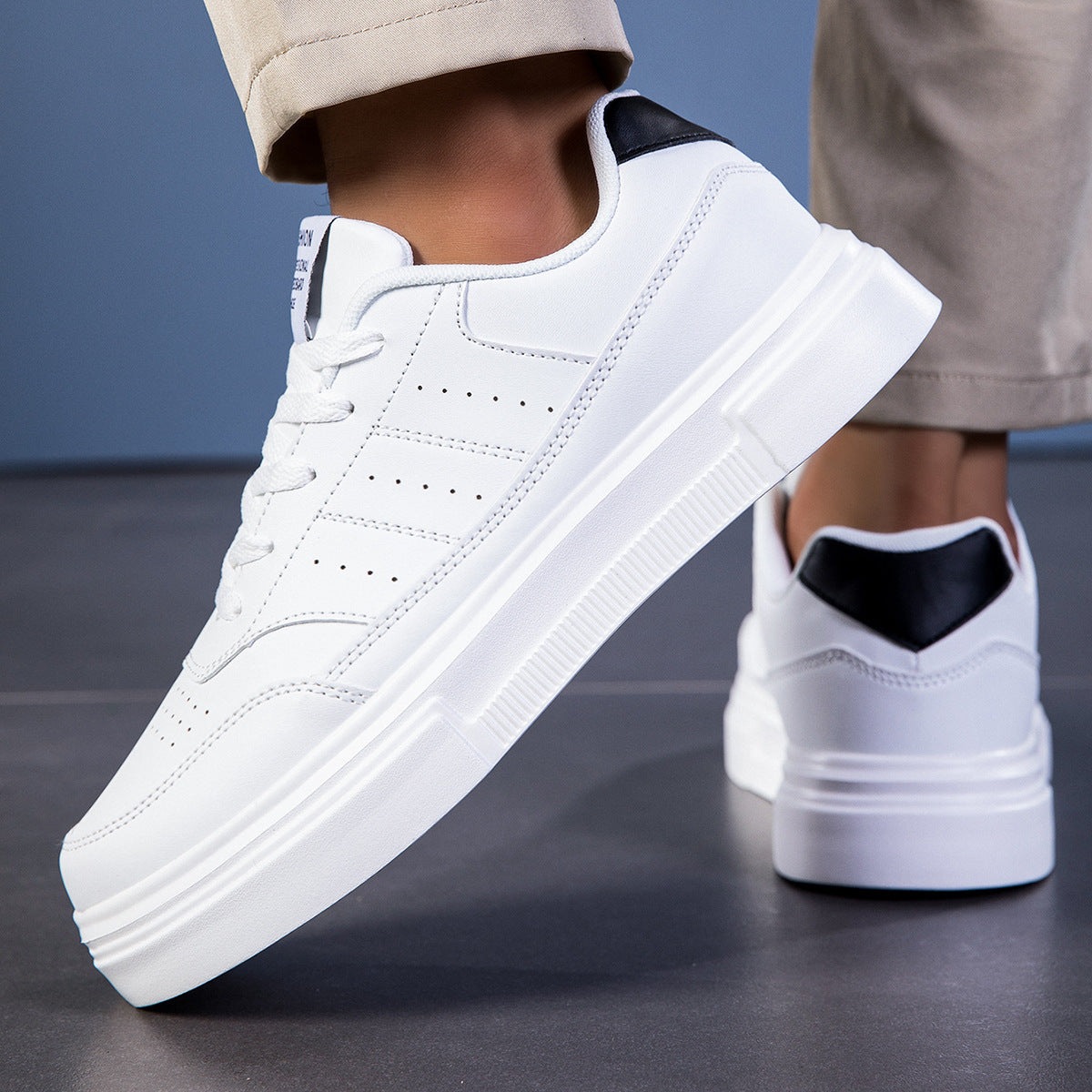 Damen Sneaker Bequem Modisch Dämpfende Sohle Schwarz