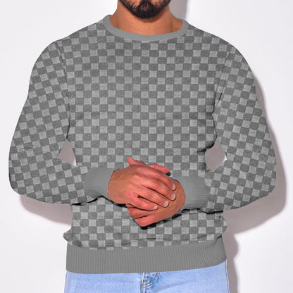Herren Pullover Strukturstoff Modern Elegant