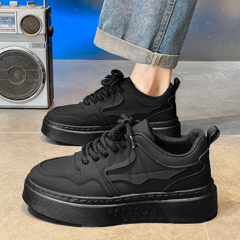 Damen Sneaker Urban Style Kontrast Schwarz Weiß