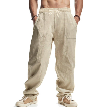 Herren Trainingshose Bequem Cargo Hose Elastisch