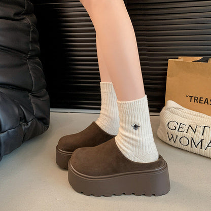 Damen Clogs Komfort Plateau Schuhe Weich Bequem