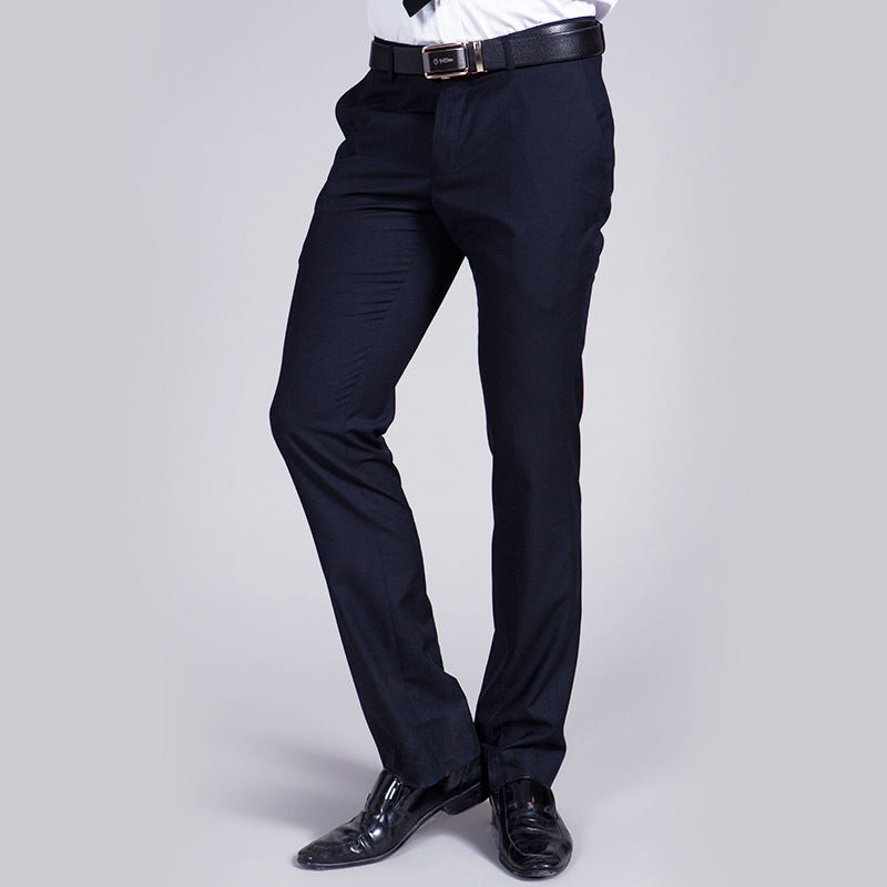 Herren Anzughose Slim Fit Business Schwarz