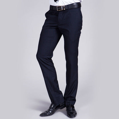 Herren Anzughose Slim Fit Business Schwarz
