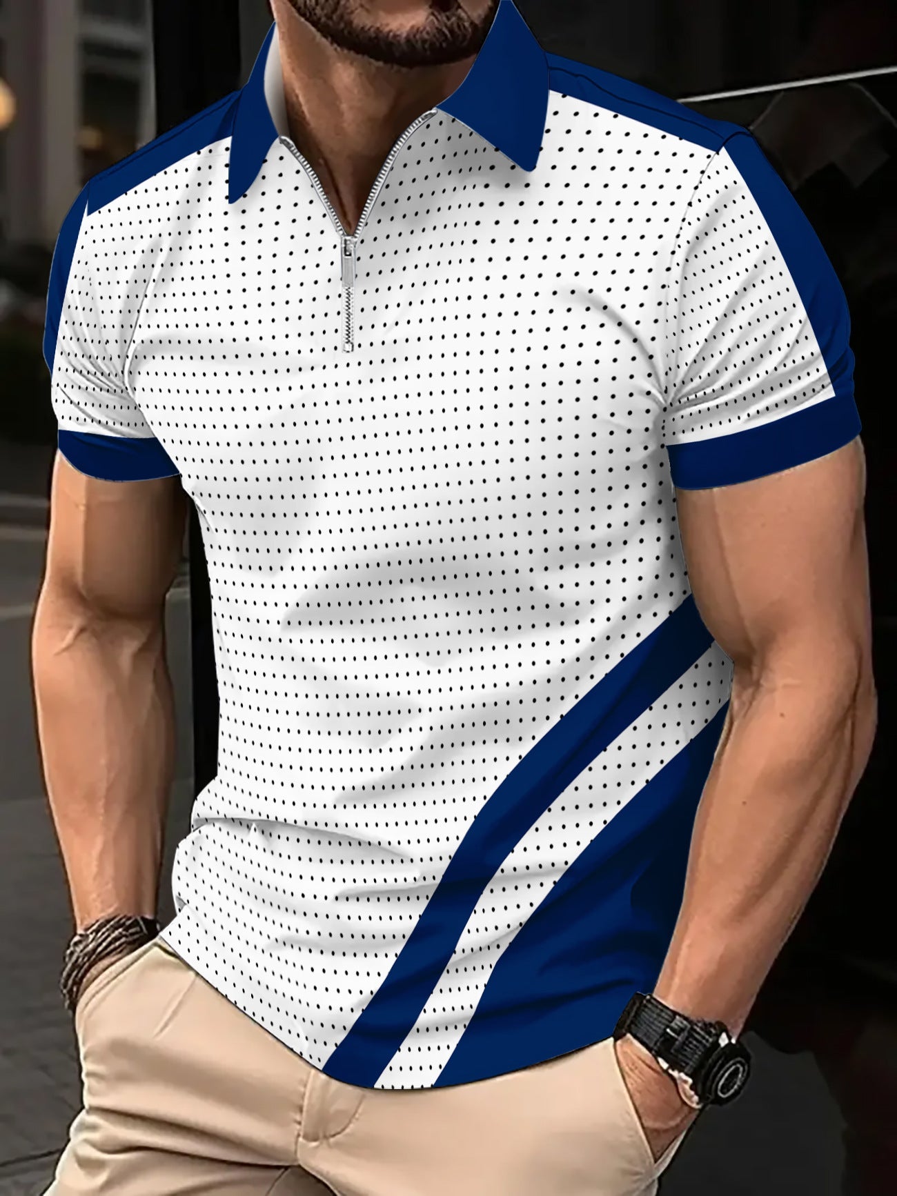 Herren Poloshirt Kurzarm Sportlich Modern