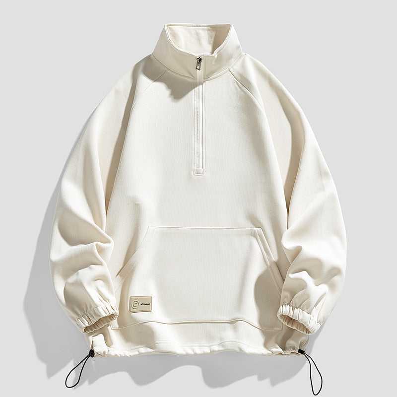 Herren Pullover Langarm Kurzreißverschluss Modern