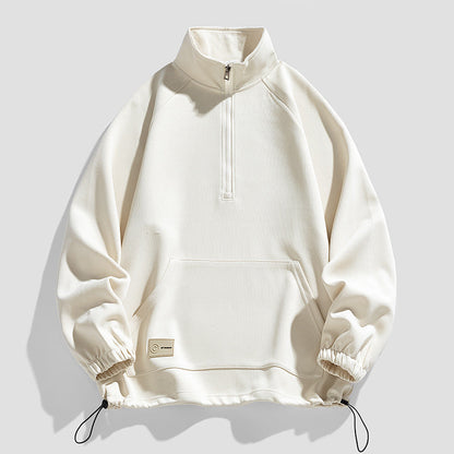 Herren Pullover Langarm Kurzreißverschluss Modern
