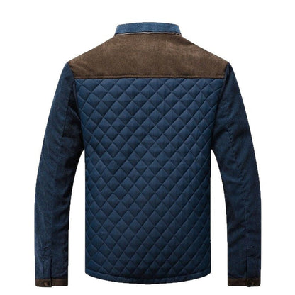 Herren Steppjacke Modern Mit Kragen Warm