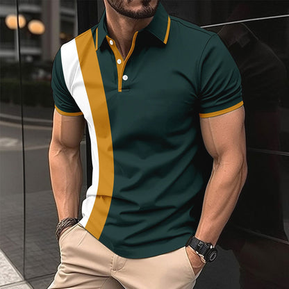 Herren Poloshirt Kurzarm atmungsaktiv Modern Farben