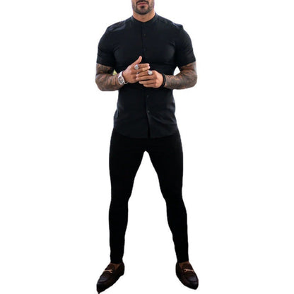 Herren Chinos Slim Fit Elastisch Bequem