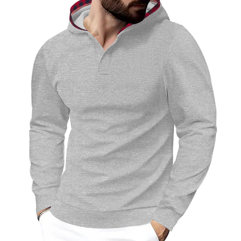 Herren Kapuzensweater Strukturiert Komfortabel Modern