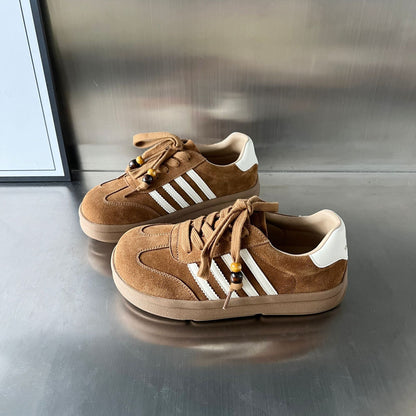 Damen Sneaker Weiches Wildleder Modern Frauen Schuhe