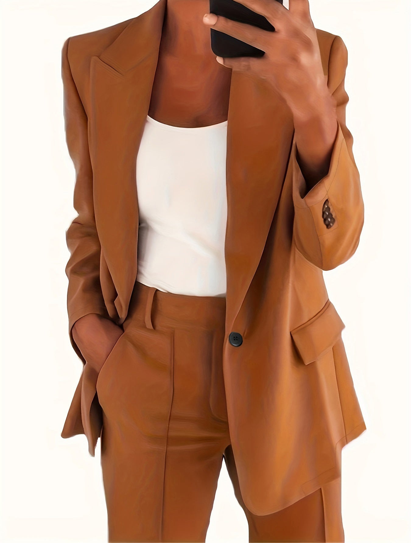 Damen Blazer Oversize Elegant Modern
