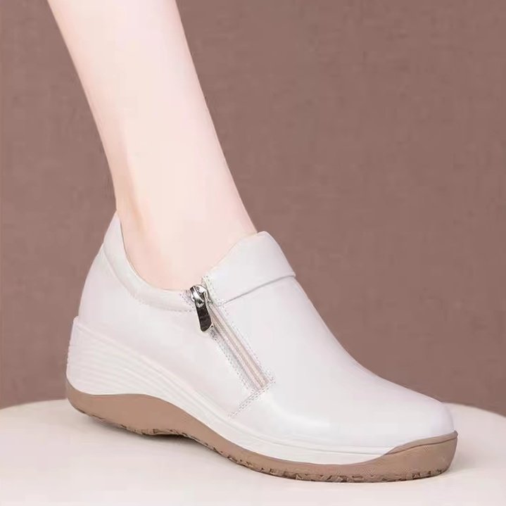 Damen Slip-On Schuhe Bequem Reißverschluss Weich - BerlinGlamour