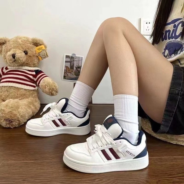 Damen Sneaker Weiß atmungsaktiv Modern Sport