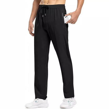 Herren Sport-Hose mit Reißverschlusstaschen Freizeit-Mode