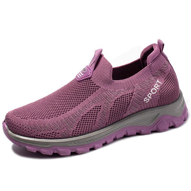Damen Sport-Sneaker Stretch Bequem Laufschuhe