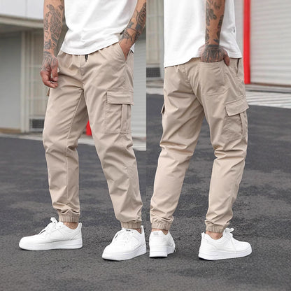 Herren Cargo-Hose Urban Style Trendig Schwarz