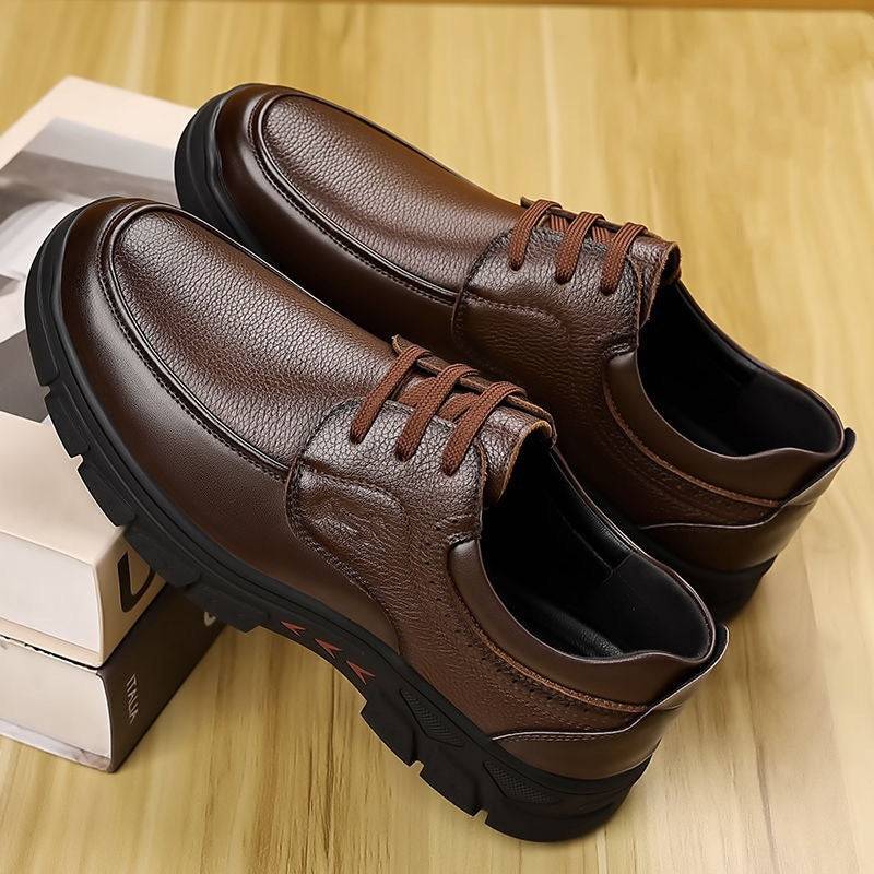 Damen Schnürschuhe Leder Modisch Hochwertig