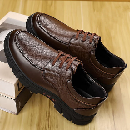 Damen Schnürschuhe Leder Modisch Hochwertig