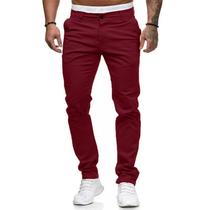 Herren Slim Fit Chino Hose Elastisch