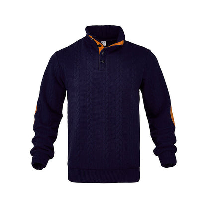 Herren Pullover Strick Modern Klassisch Mit Kontrastdetails