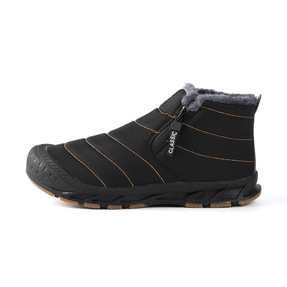 Damen Winterstiefel Gefüttert Rutschfest Mit Klettverschluss