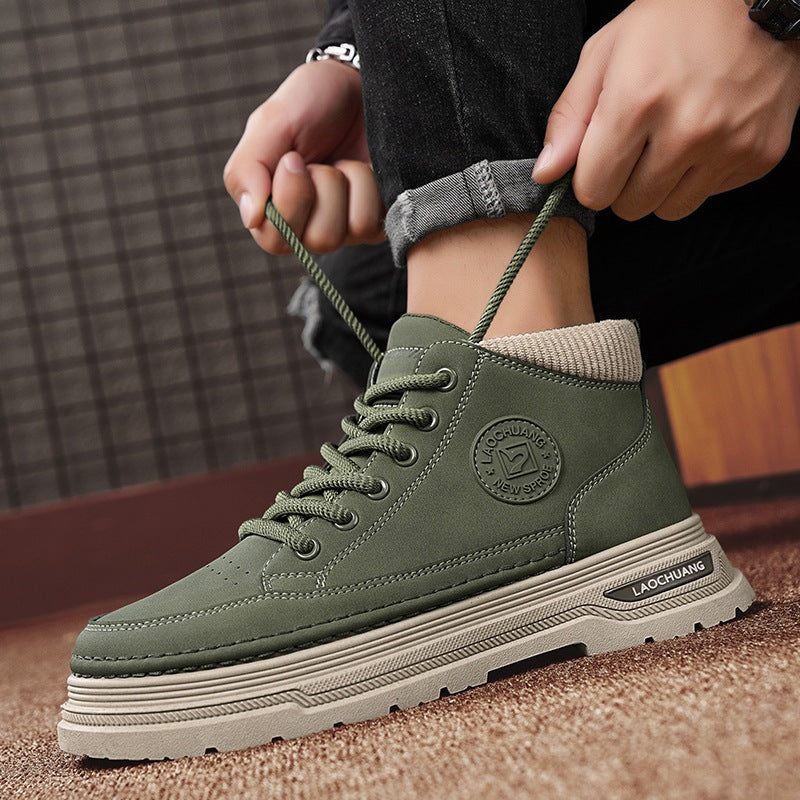 Damen Sneaker Hoch Frauen Sneaker Mit gepolsterter Knöchelpartie