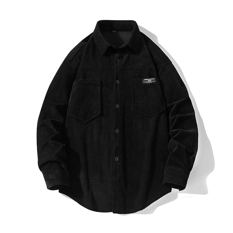Herren Cordjacke mit Brusttaschen Casual Style