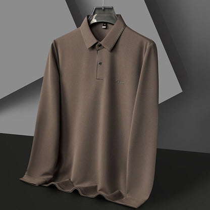 Herren Poloshirt Langarm Feuchtigkeitsregulierend Hochwertig