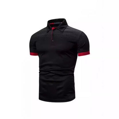 Herren Poloshirt Farbverlauf Modern Kontrastdetails - BerlinGlamour