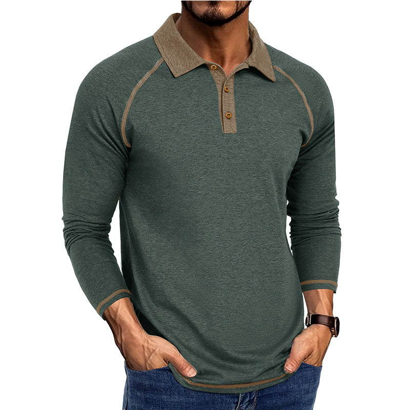 Herren Polo-Shirt Langarm Sportlich Moderner Kragen - BerlinGlamour