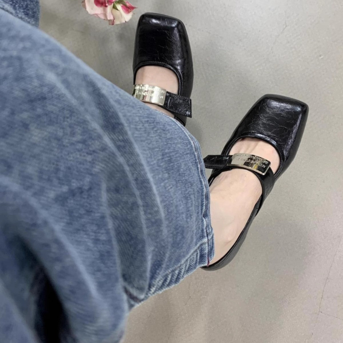 Damen Ballerinas Bequem Riemchenverschluss Modern - BerlinGlamour