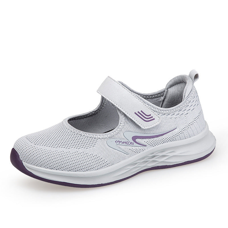 Damen Sport Sneaker Slip-On mit Klettverschluss - BerlinGlamour
