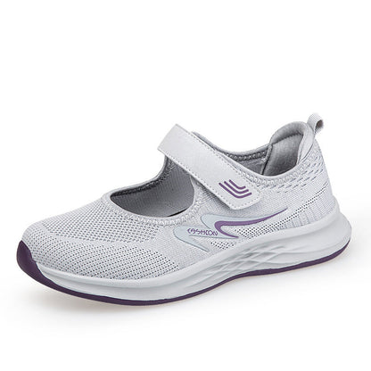 Damen Sport Sneaker Slip-On mit Klettverschluss - BerlinGlamour