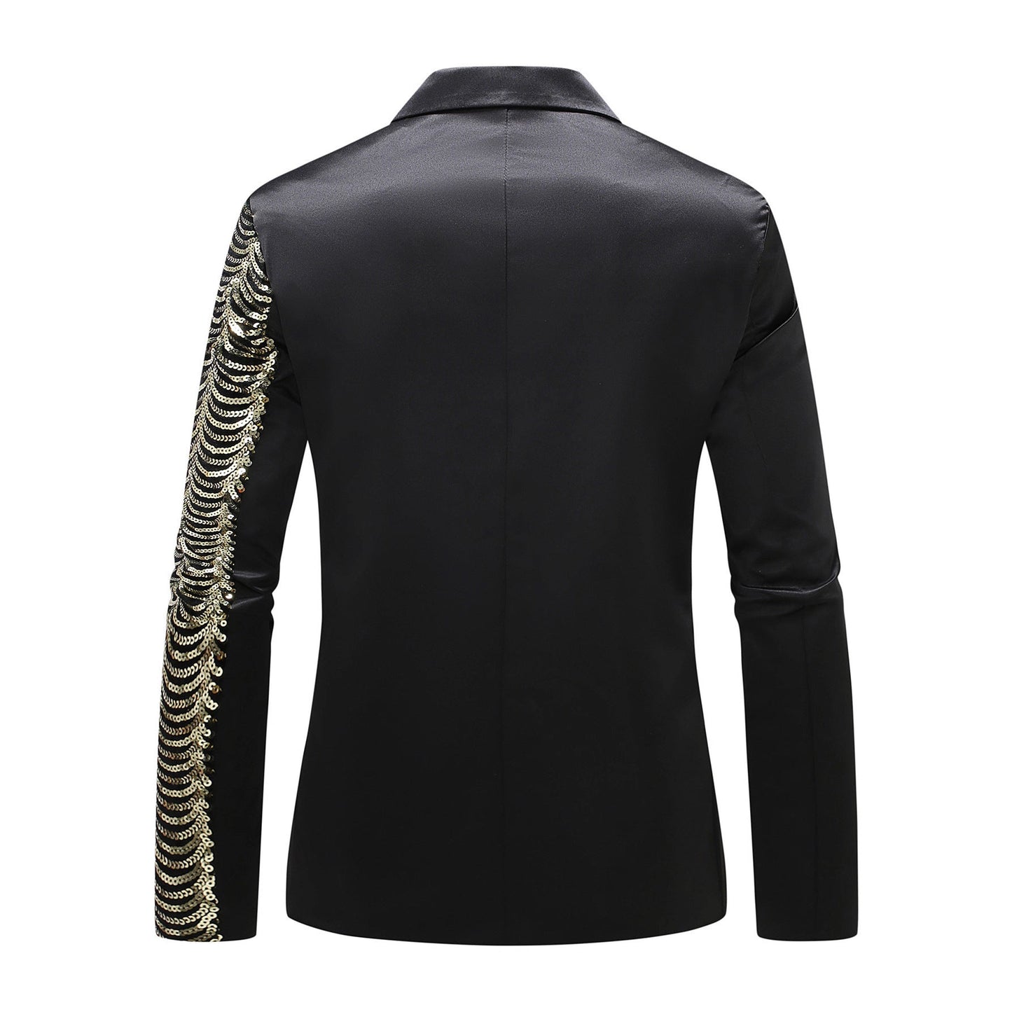Eleganter Herren Blazer Glitzer Effekt Asymmetrisch Modern