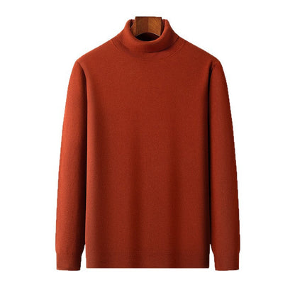 Herren Rollkragenpullover Feinwolle Elegantes Design