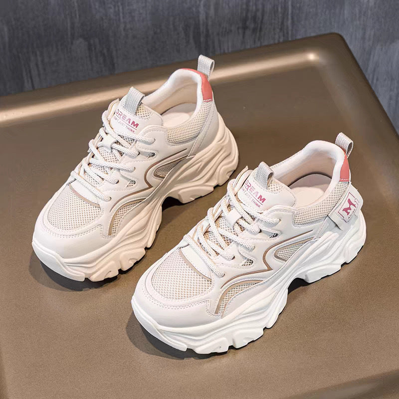 Damen Sneaker Chunky Sport Mesh Bequem atmungsaktiv