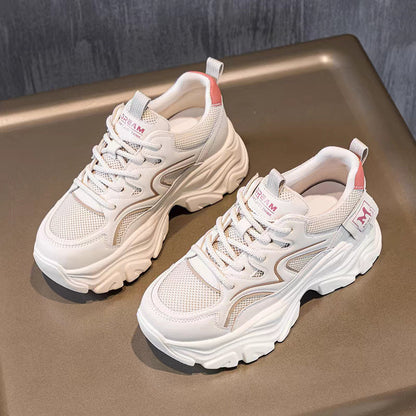 Damen Sneaker Chunky Sport Mesh Bequem atmungsaktiv