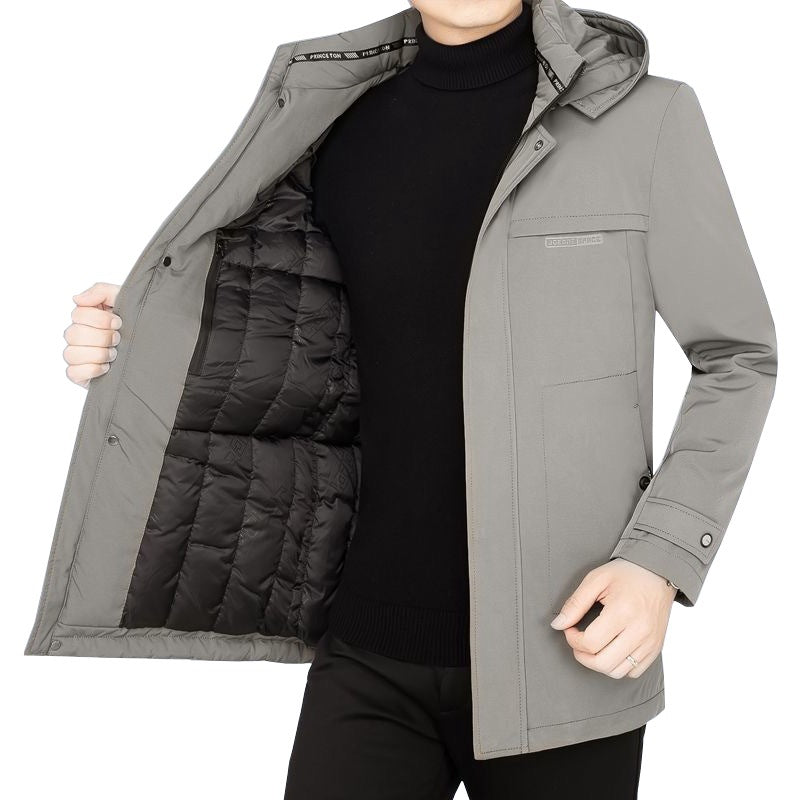 Herren Wasserabweisende Wattierte Winterjacke