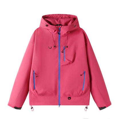 Herren Funktionsjacke Wasserdicht Verstellbare Kapuze
