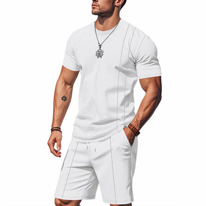 Herren Sportoutfit Kurzarm Atmungsaktiv Elastisch