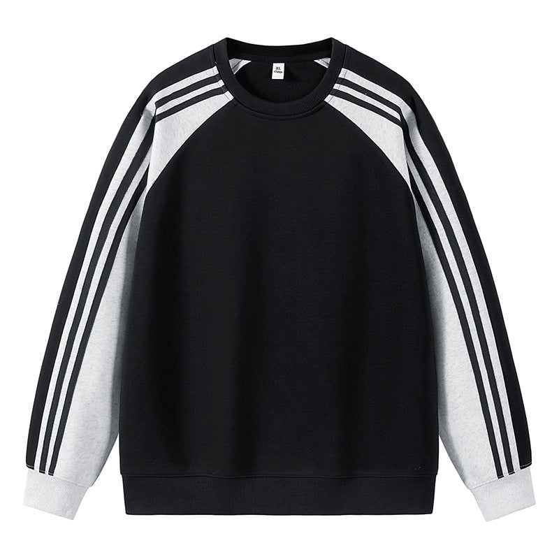 Herren Raglan Sweater Sportlich Mehrfarbig