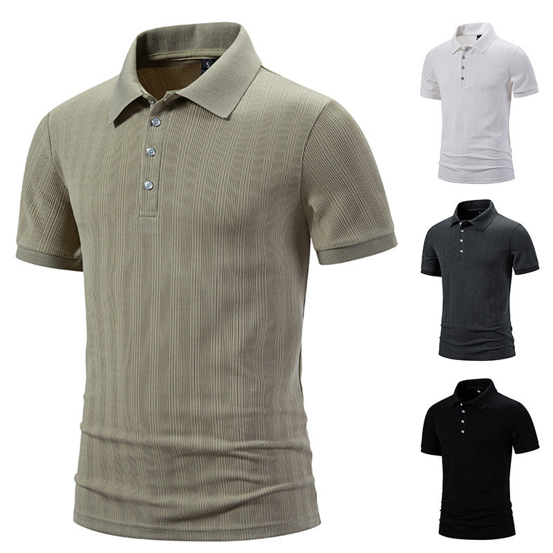 Herren Poloshirt Hochwertig Strukturiert Modern - BerlinGlamour