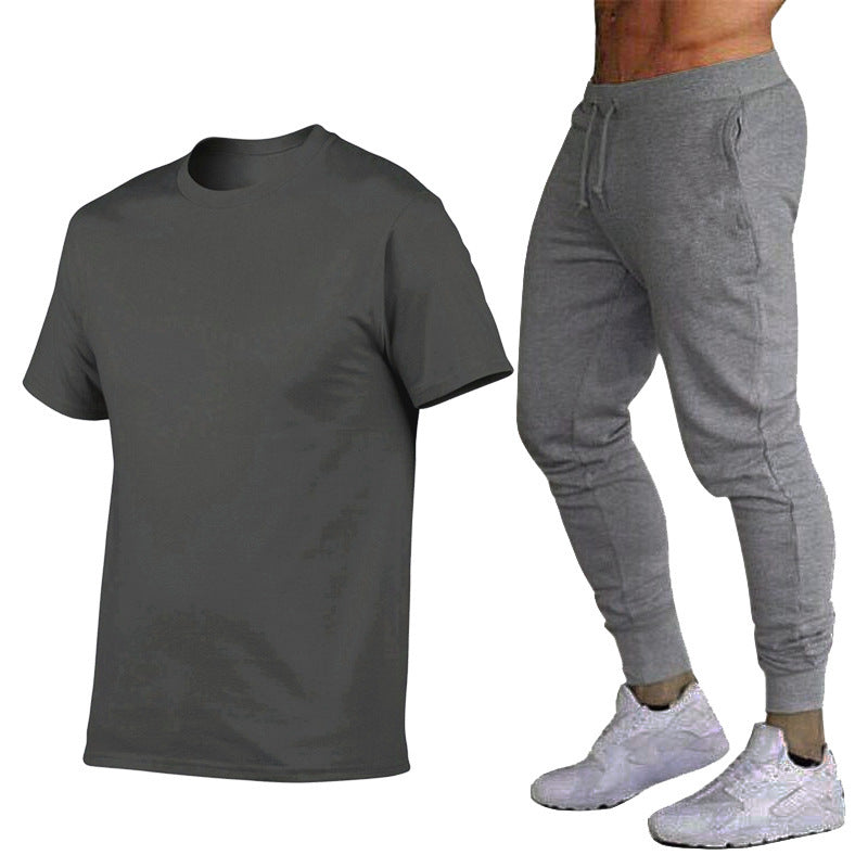 Herren Sportset Funktionales T-Shirt und Jogginghose Set