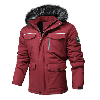 Herren Winterparka Warm Schnitt Berlin Stil