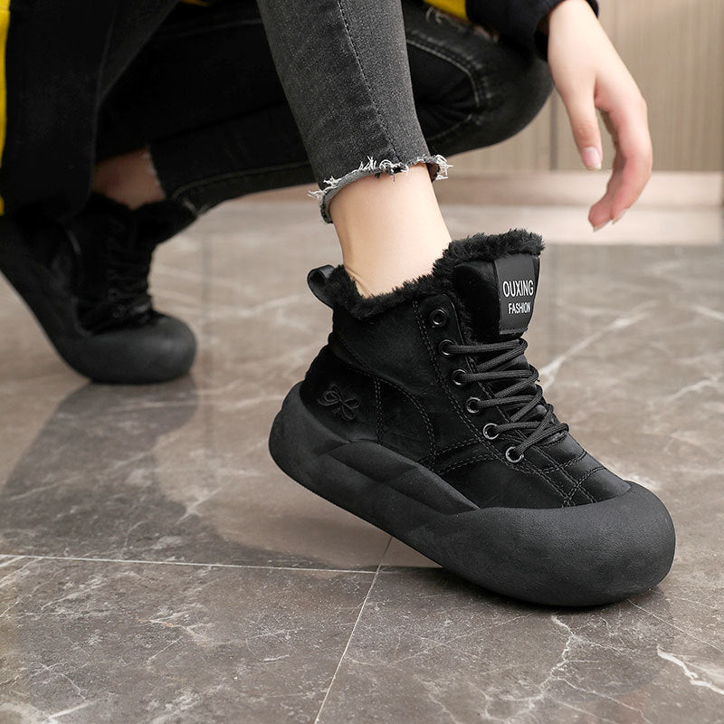 Damen Winterschuhe Warm Kuschelig Rutschfest