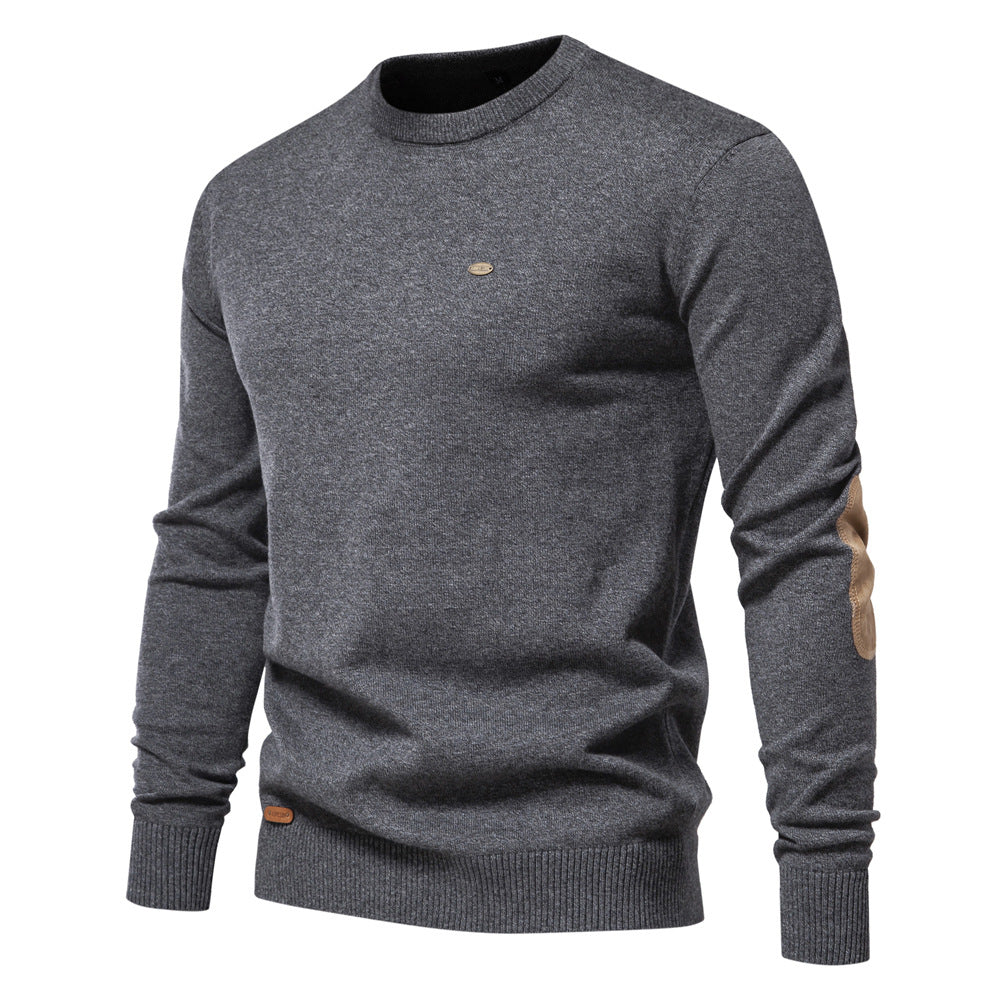 Herren Pullover Weich Strickstoff Rundhals Modern - BerlinGlamour